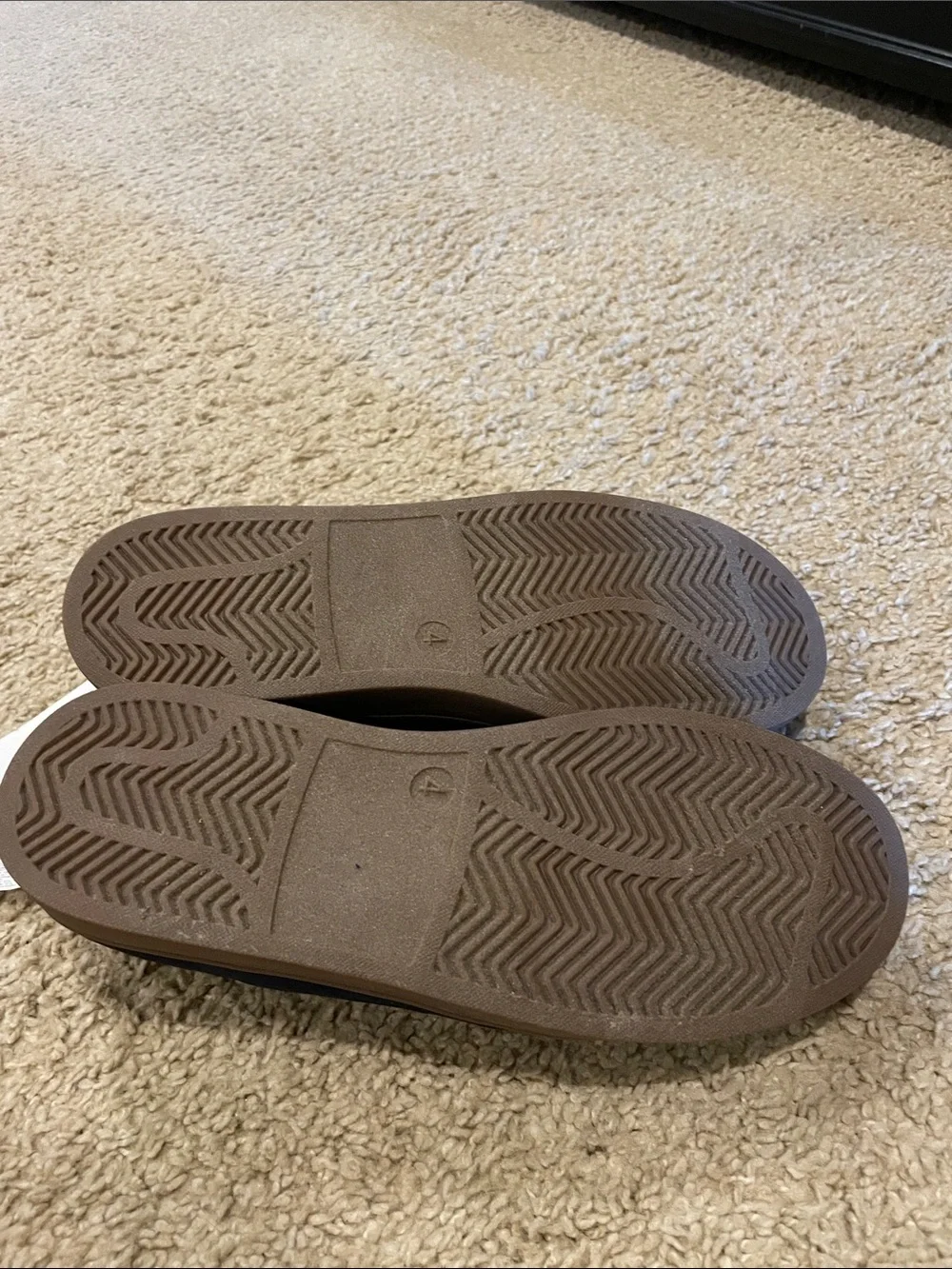 Boys Gap navy tie shoes - size 4